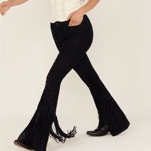 Idyllwind Boot Cut Jeans with Fringe and bling